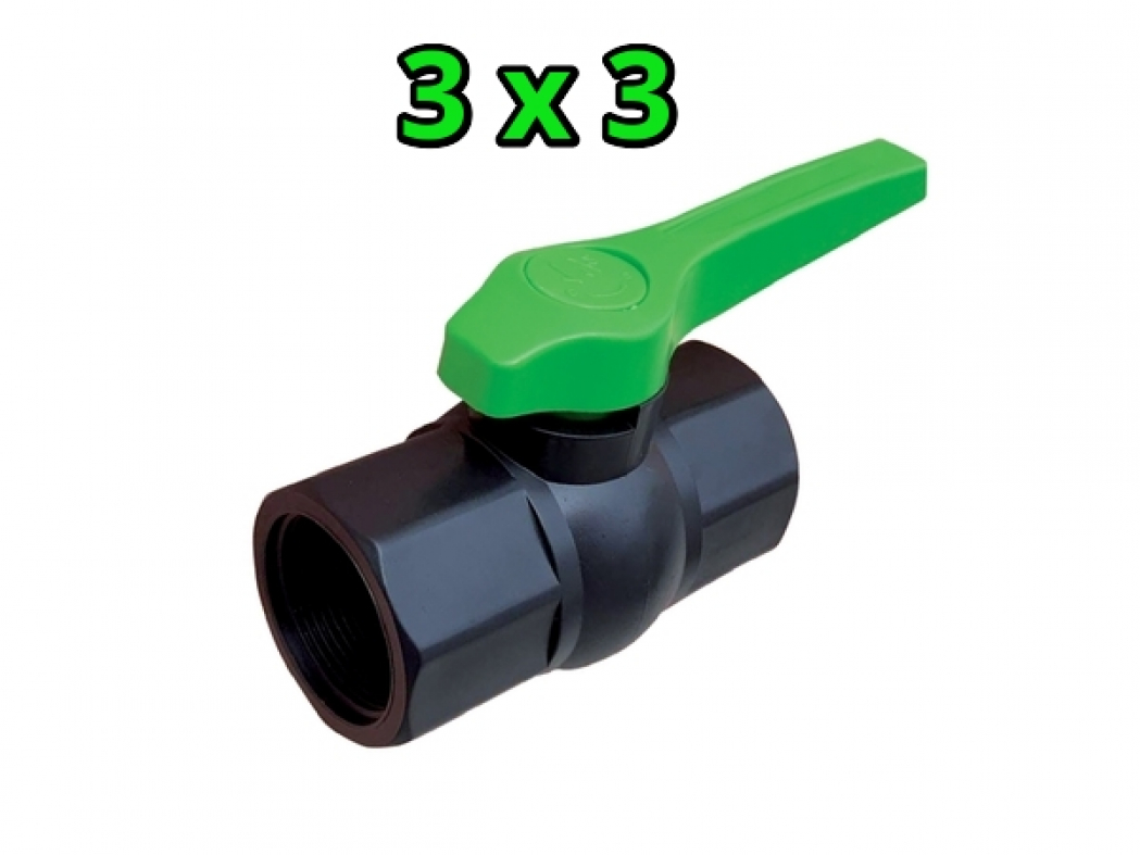 Кран шаровый 3 х 3 (внут Х внут) SERDRIP